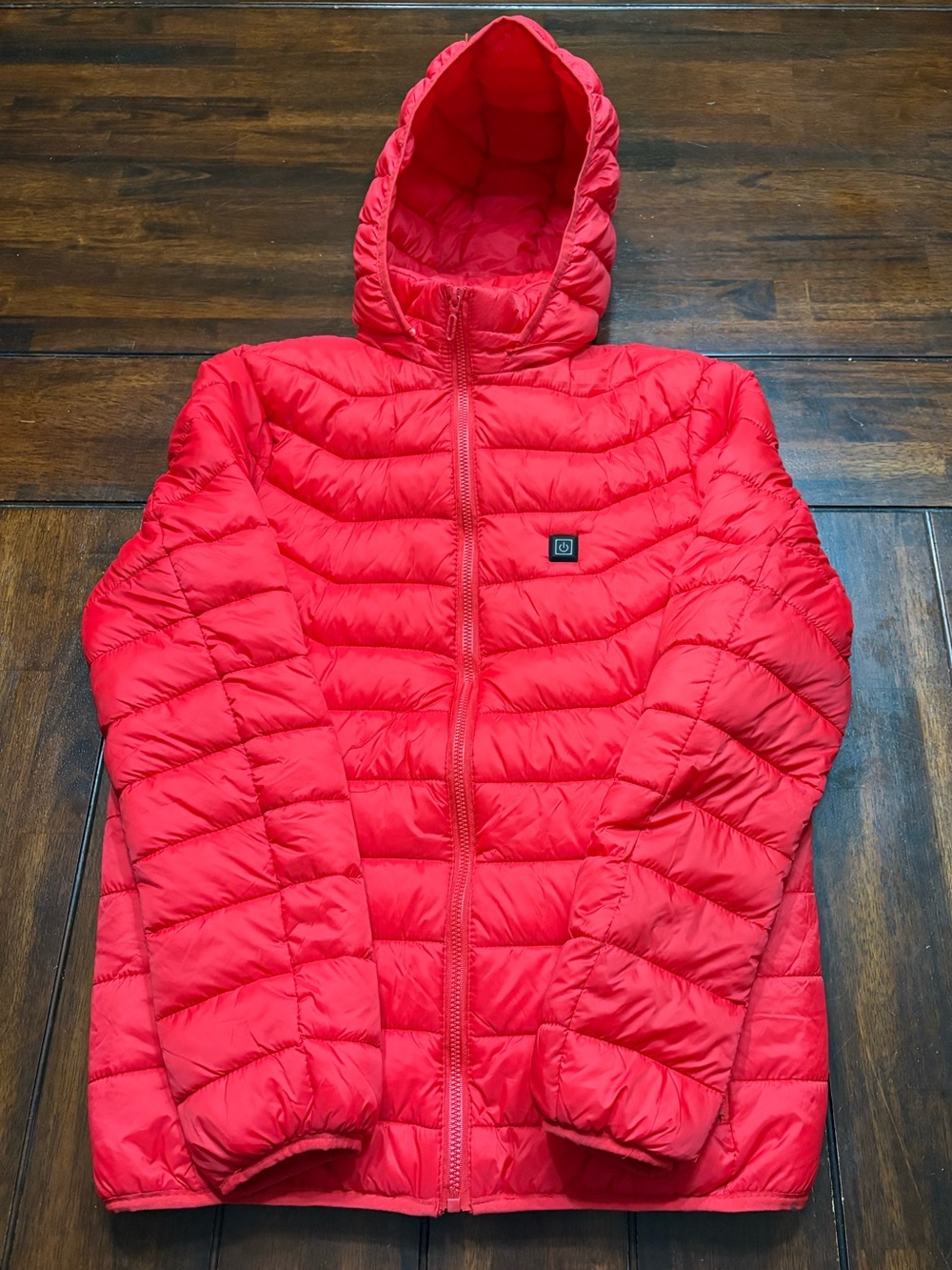 Women’s Red Electric Heated Warm Fall/Winter Jacket, Women’s L (runs small)